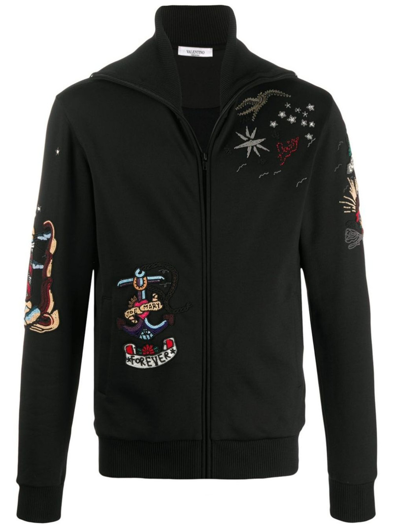 embroidered sweatshirt 1