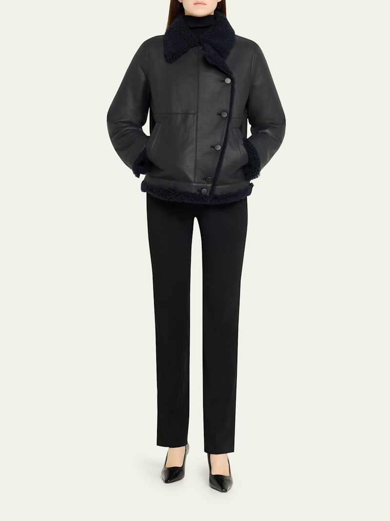 AKRIS Arno Lamb Shearling Jacket outlook