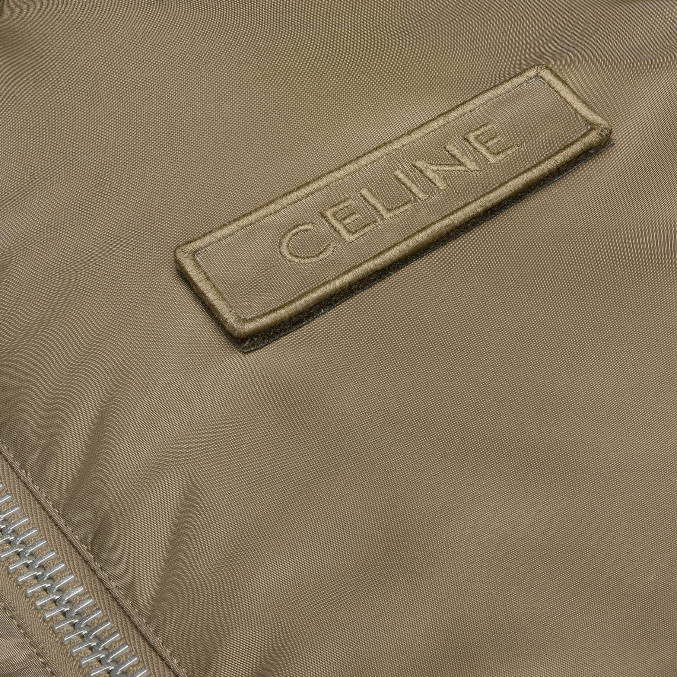 celine hooded bomber jacket in nylon twill - 4