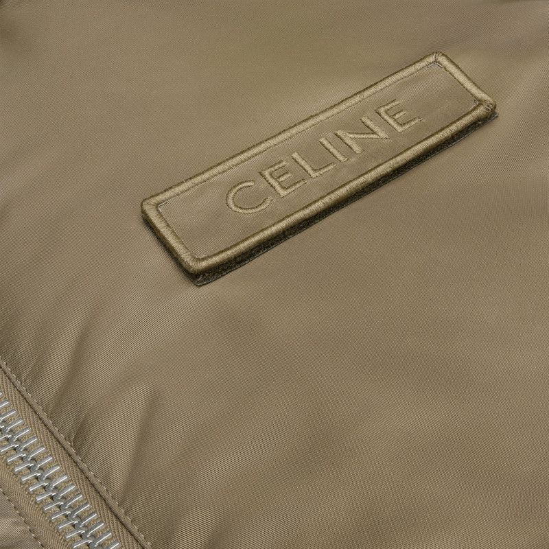 celine hooded bomber jacket in nylon twill 4