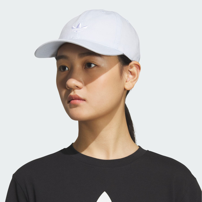 Relaxed Trefoil Strapback Hat 4