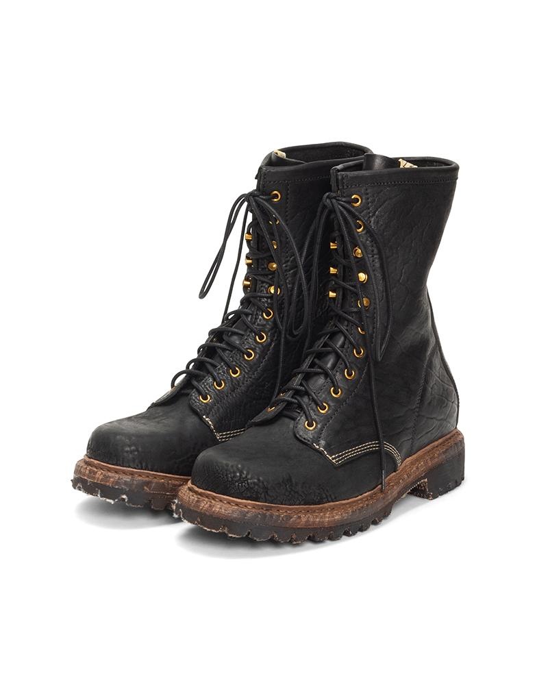 SCOUT PLAIN TOE BOOTS HI-FOLK BLACK - 5