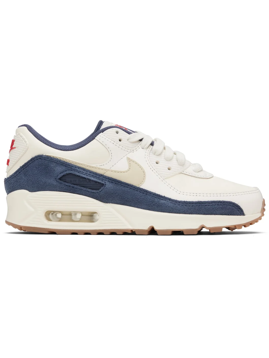White & Blue Air Max 90 PRM Sneakers - 1