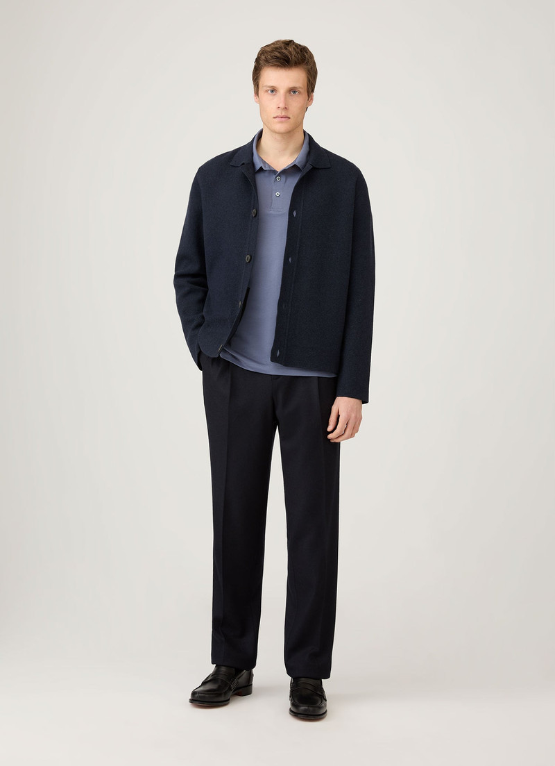 Sunspel Long Sleeve Classic Jersey Polo Shirt outlook