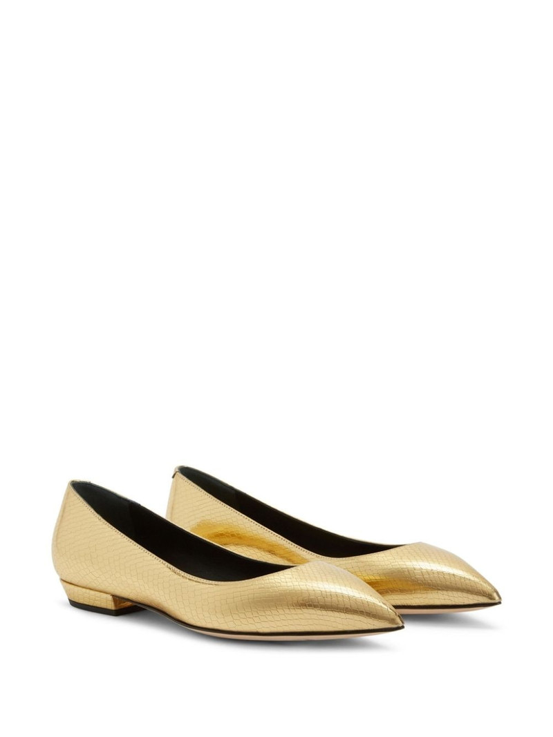 Giuseppe Zanotti Dhalia leather ballerina shoes outlook