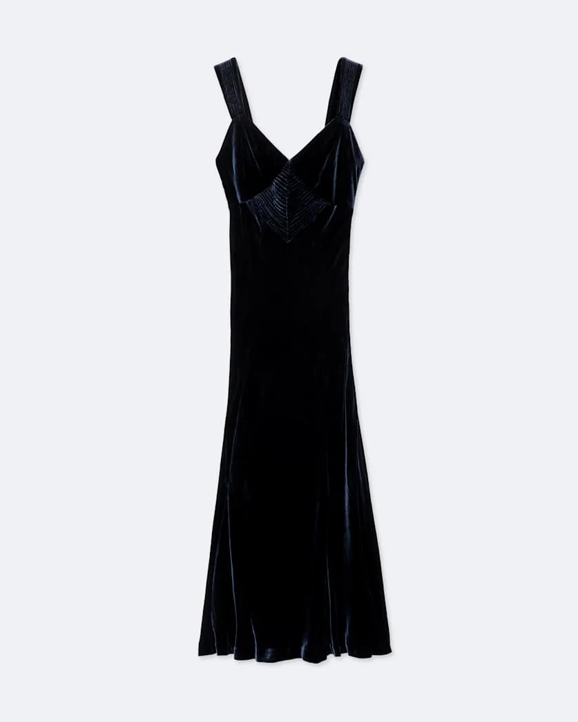 BERLETTA VELVET MAXI DRESS - 1