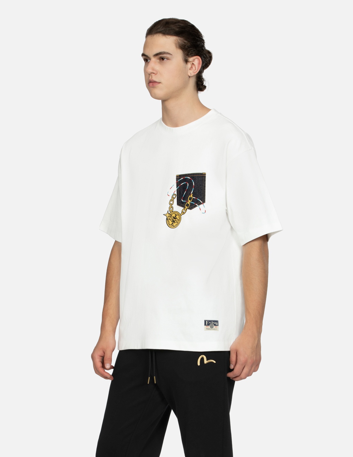 LUCKY SLOT MACHINE DAICOCK PRINT RELAX FIT T-SHIRT - 8