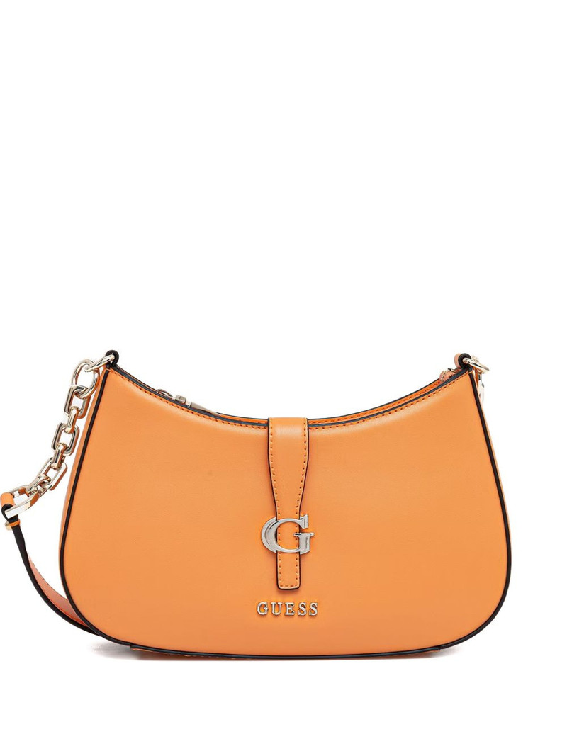 Carrie logo-plaque shoulder bag 1