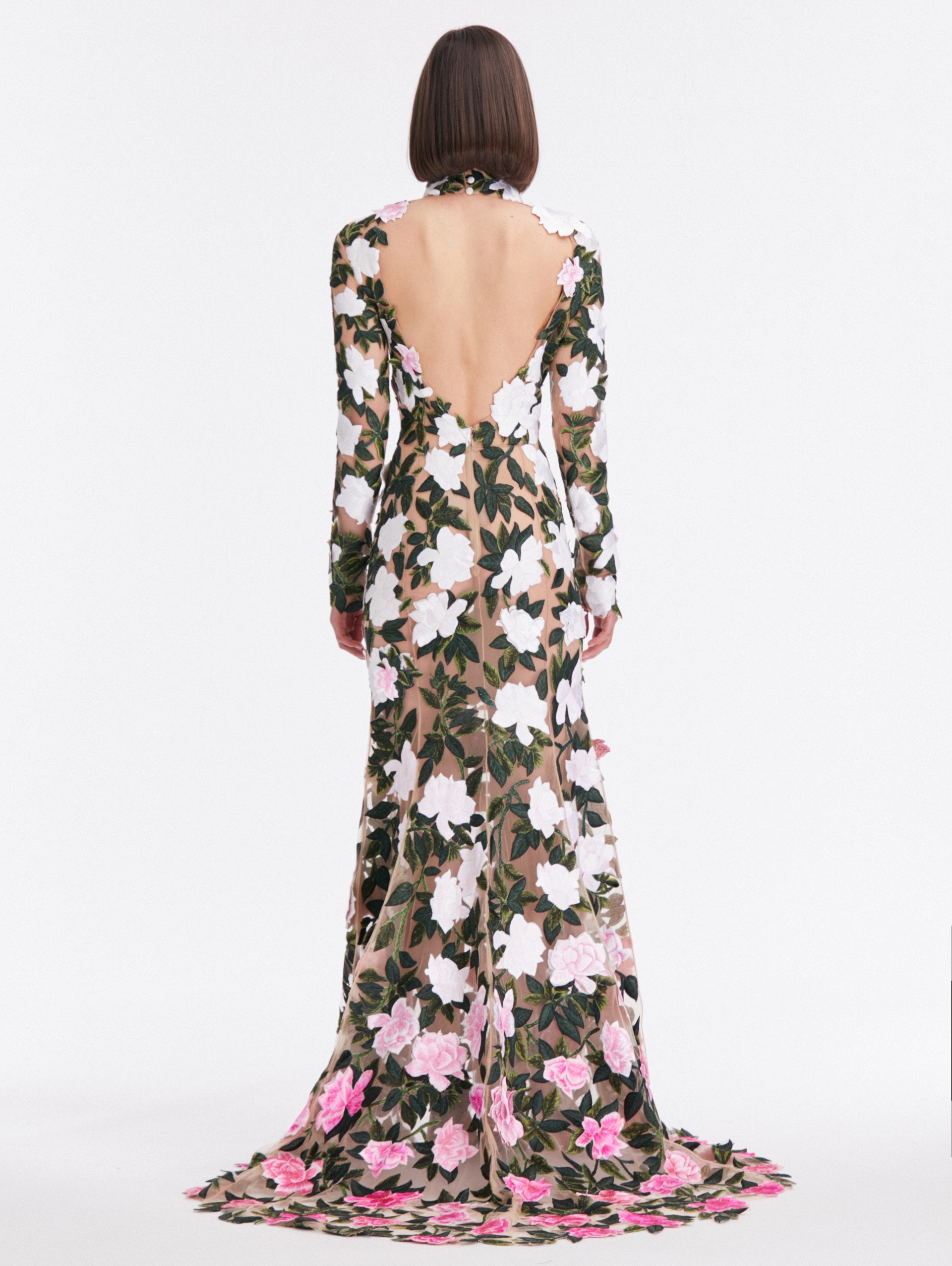 GARDENIA THREADWORK GOWN - 2