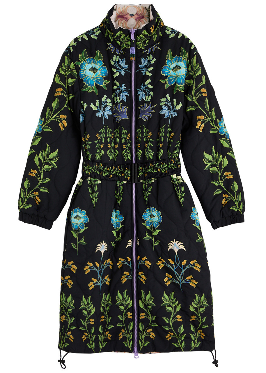 Farm Rio Winter Garden Reversible Floral-print Shell Jacket - 1