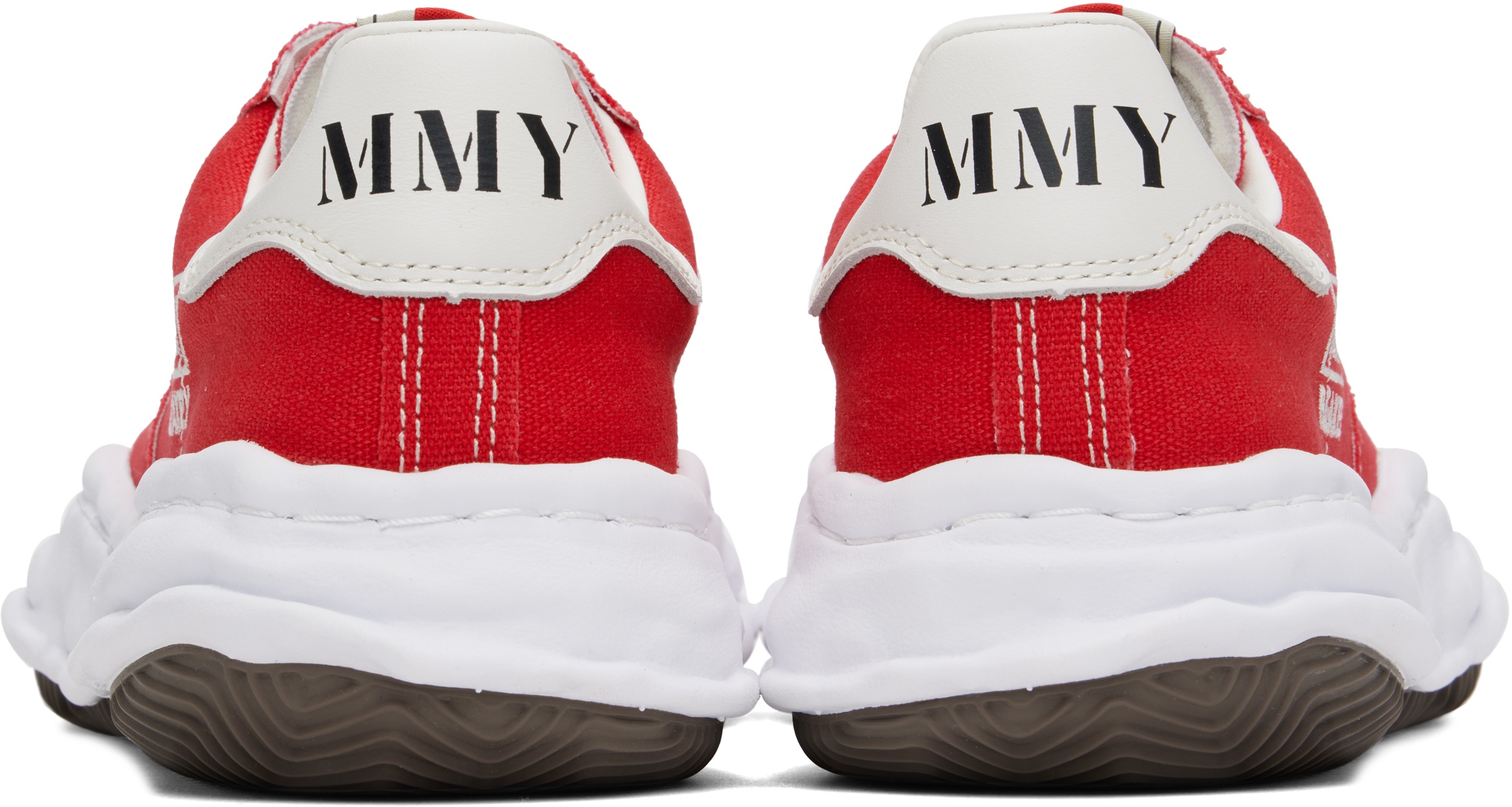 Red Blakey OG Sole Canvas Low-Top Sneakers - 2
