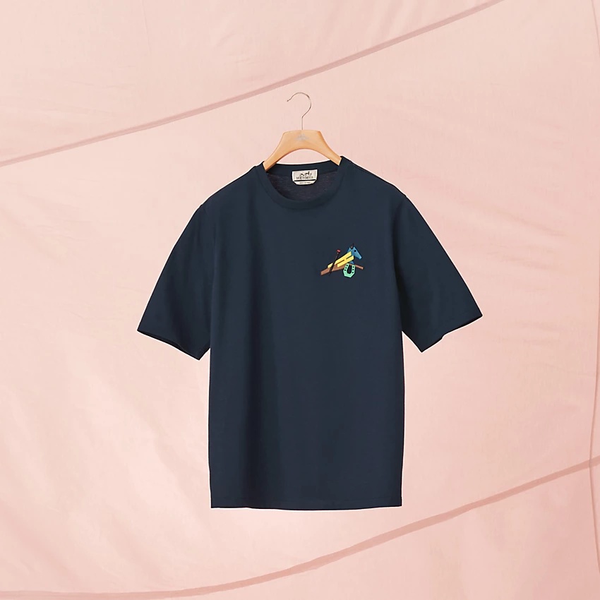 Leather detail t-shirt - 4