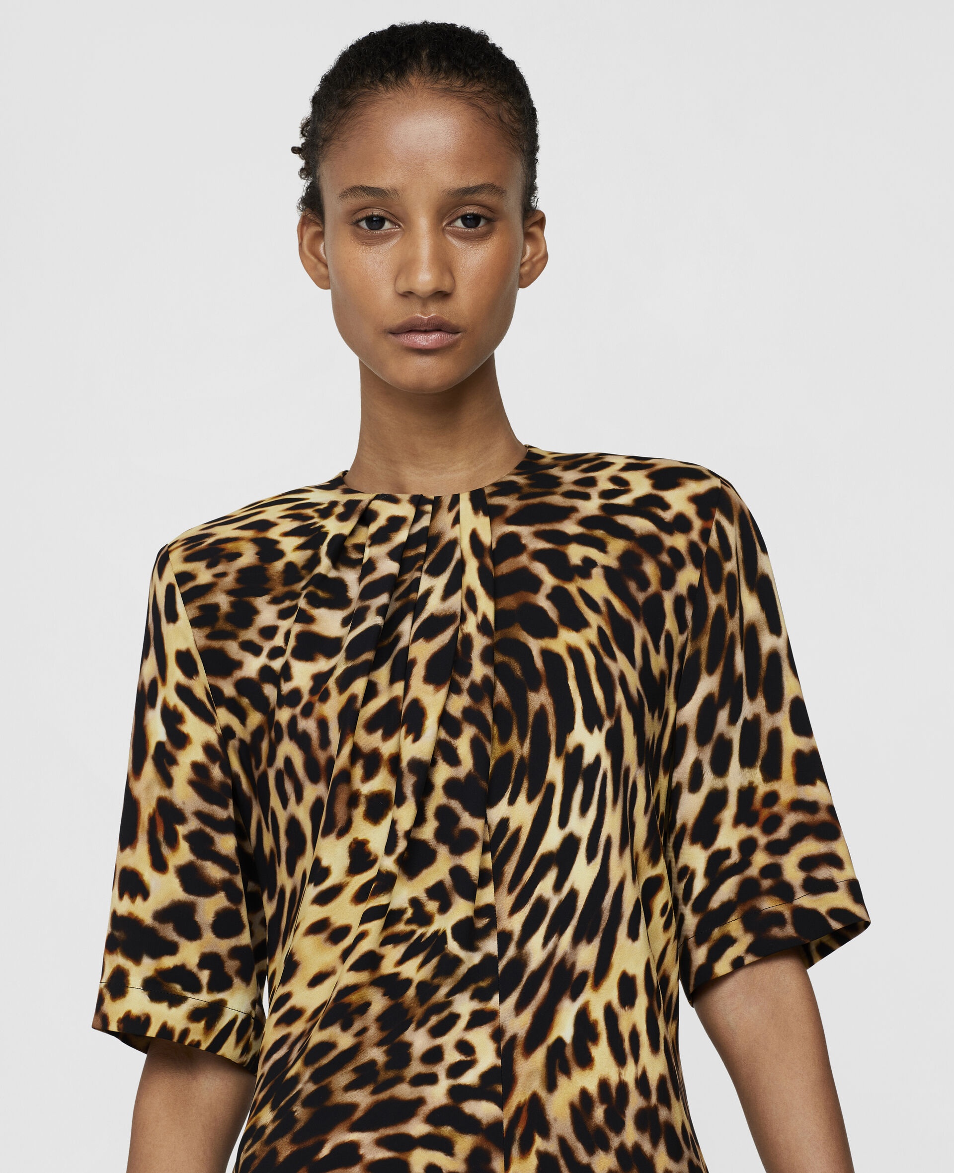Falabella Chain Cheetah Mini Dress - 4