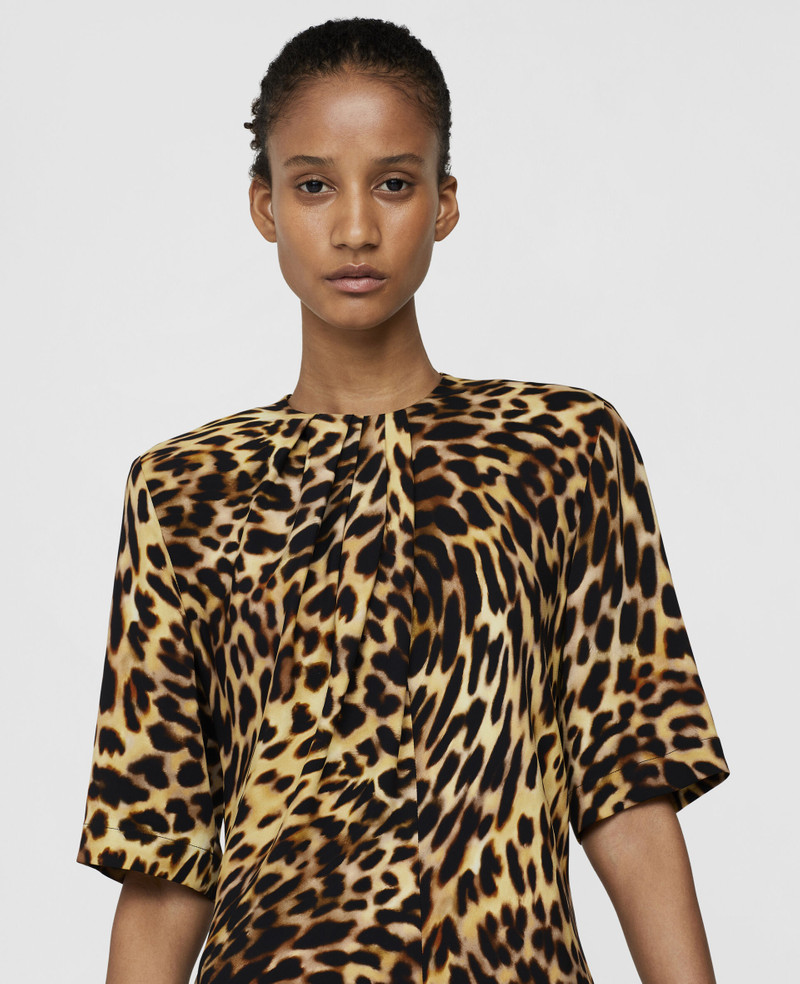 Falabella Chain Cheetah Mini Dress 4