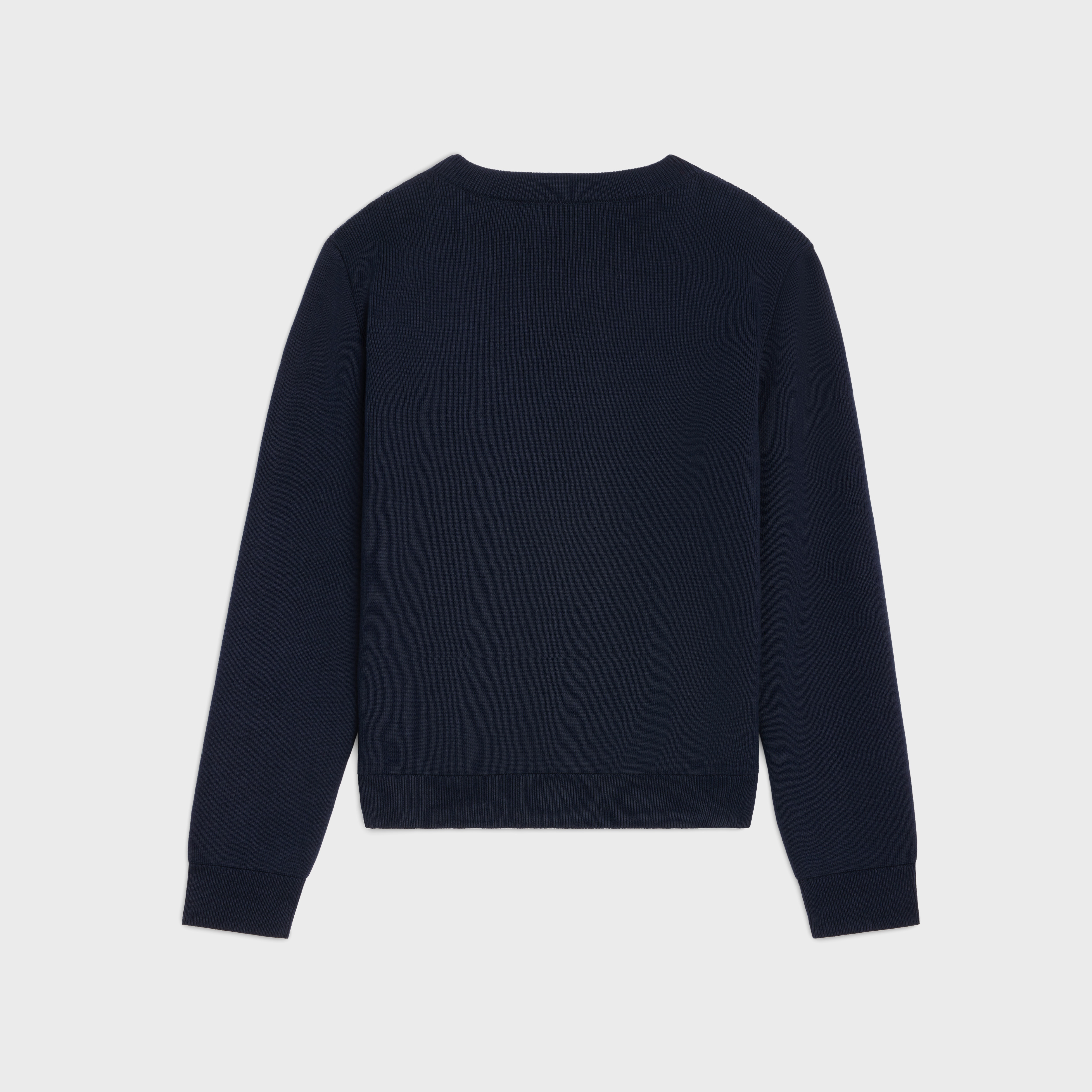 celine paris crew neck sweater in cotton - 2