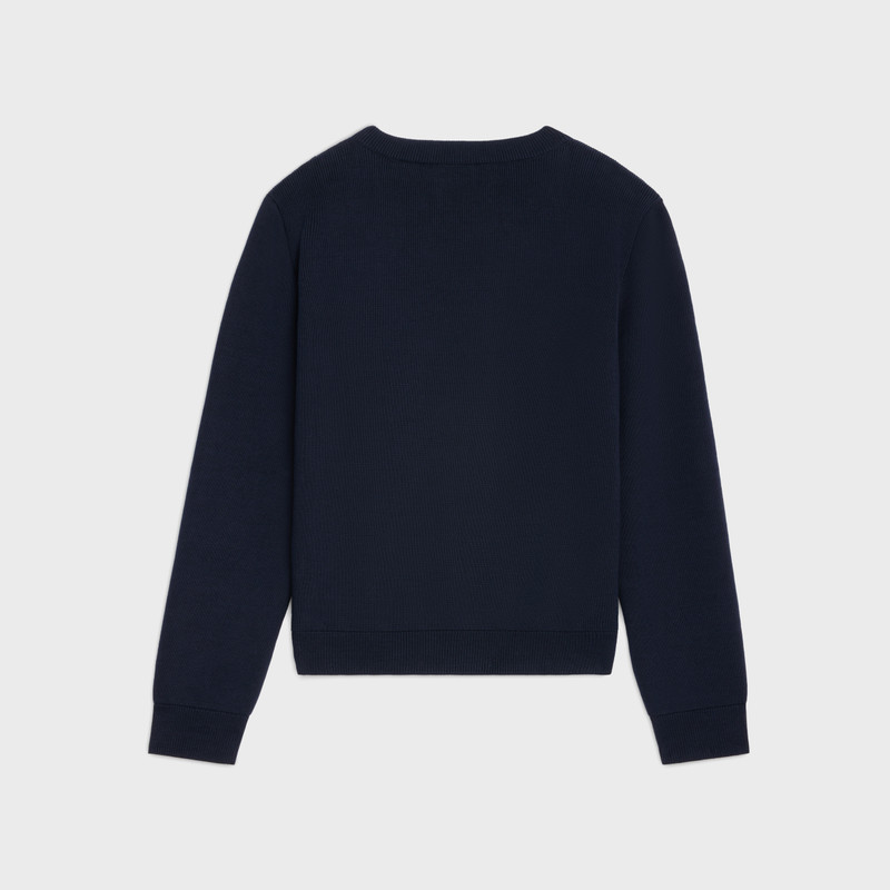 CELINE celine paris crew neck sweater in cotton outlook