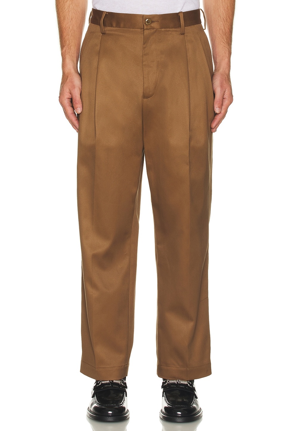 Double Pleated Chino Trousers - 4