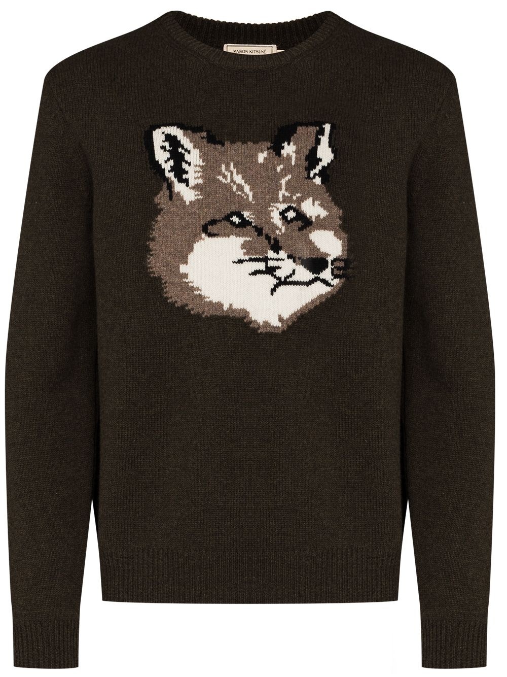 Fox motif intarsia-knit jumper - 1