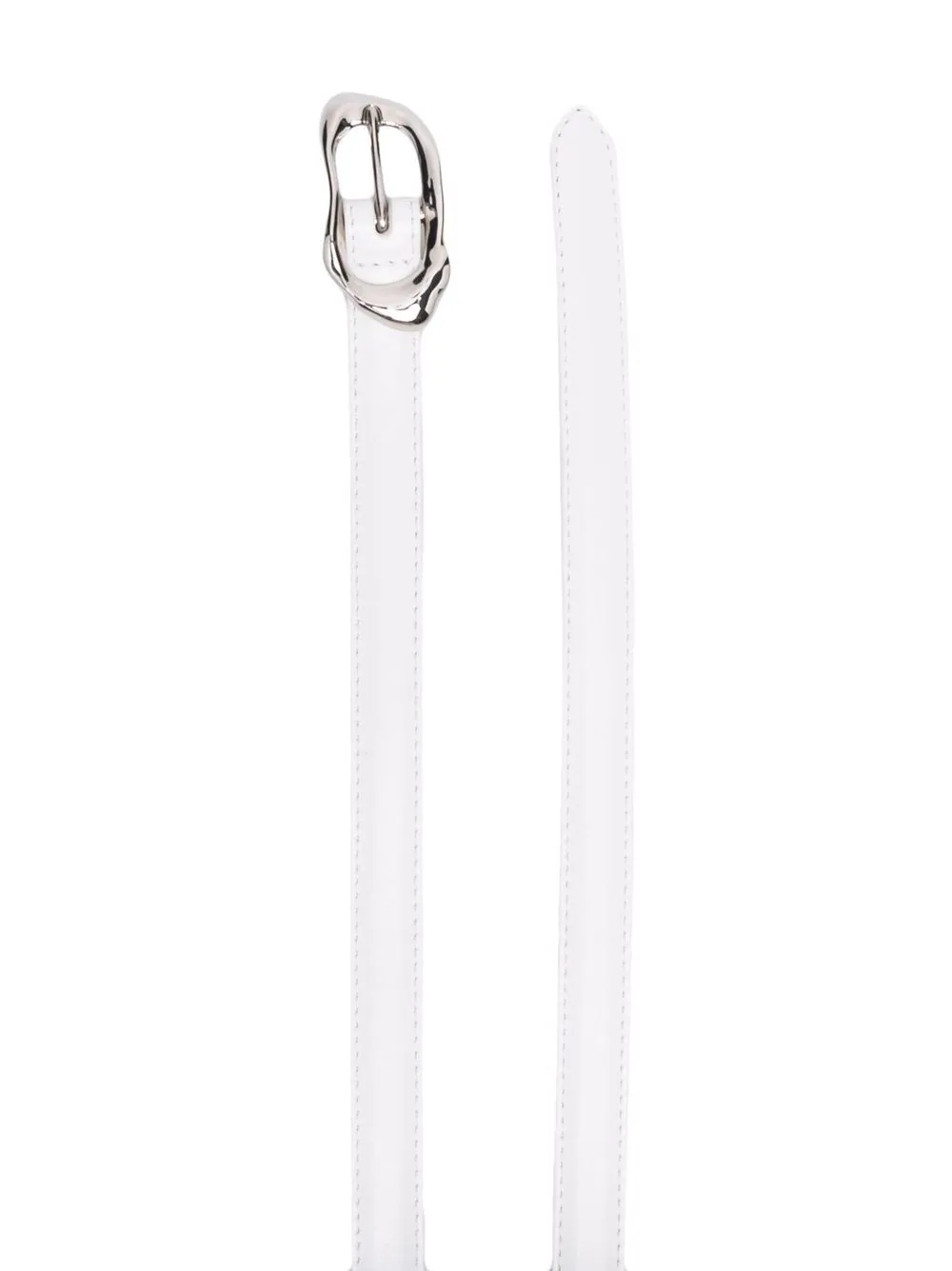 buckle leather belt - 2