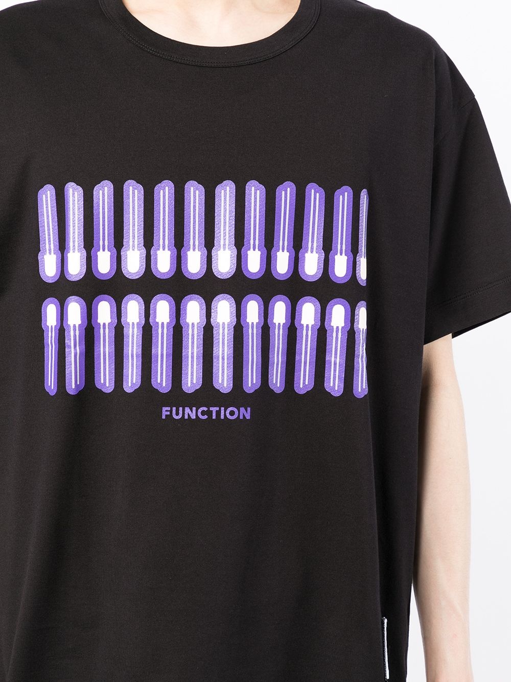 Function-print short-sleeve T-shirt - 5