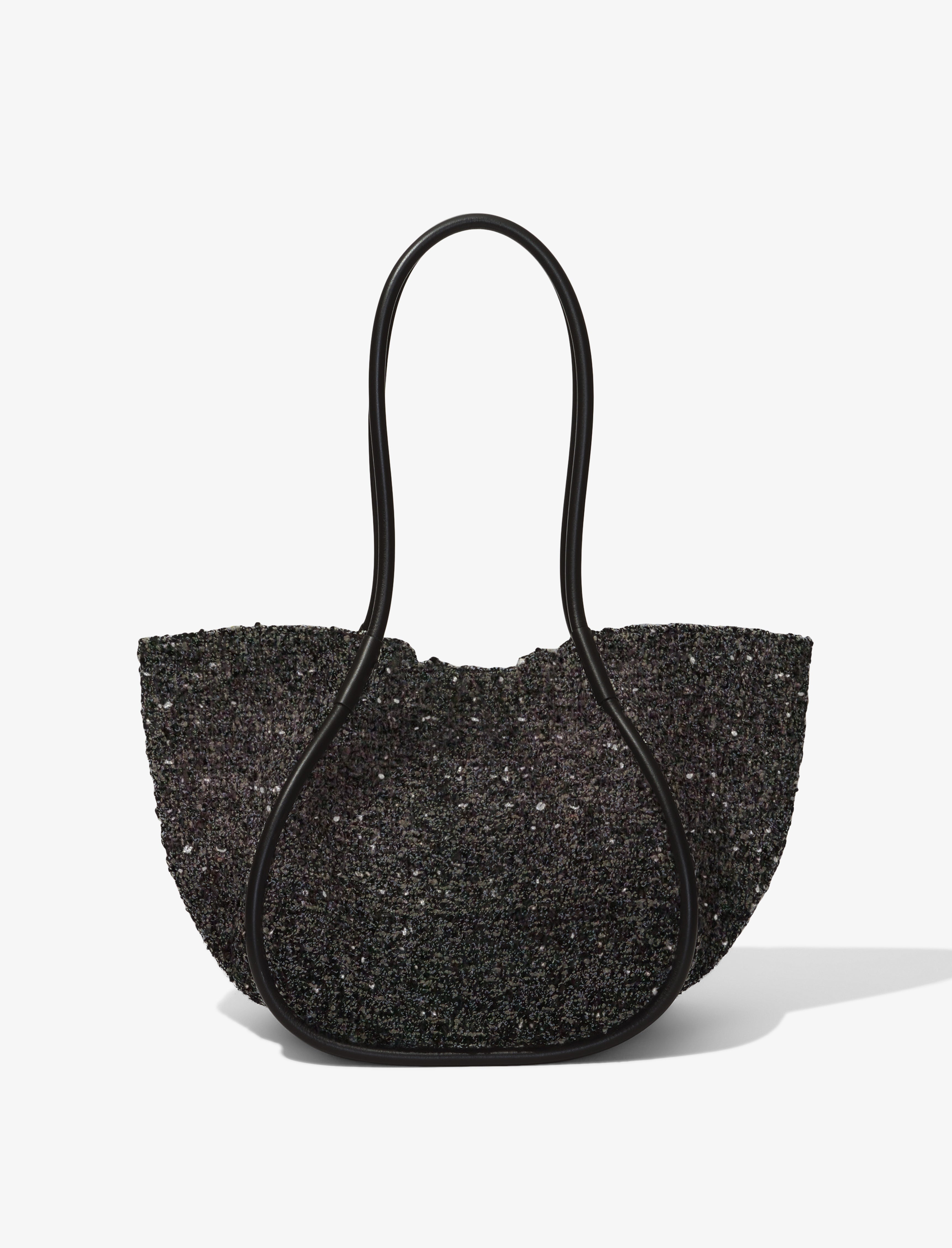 Tweed Large Ruched Tote - 4