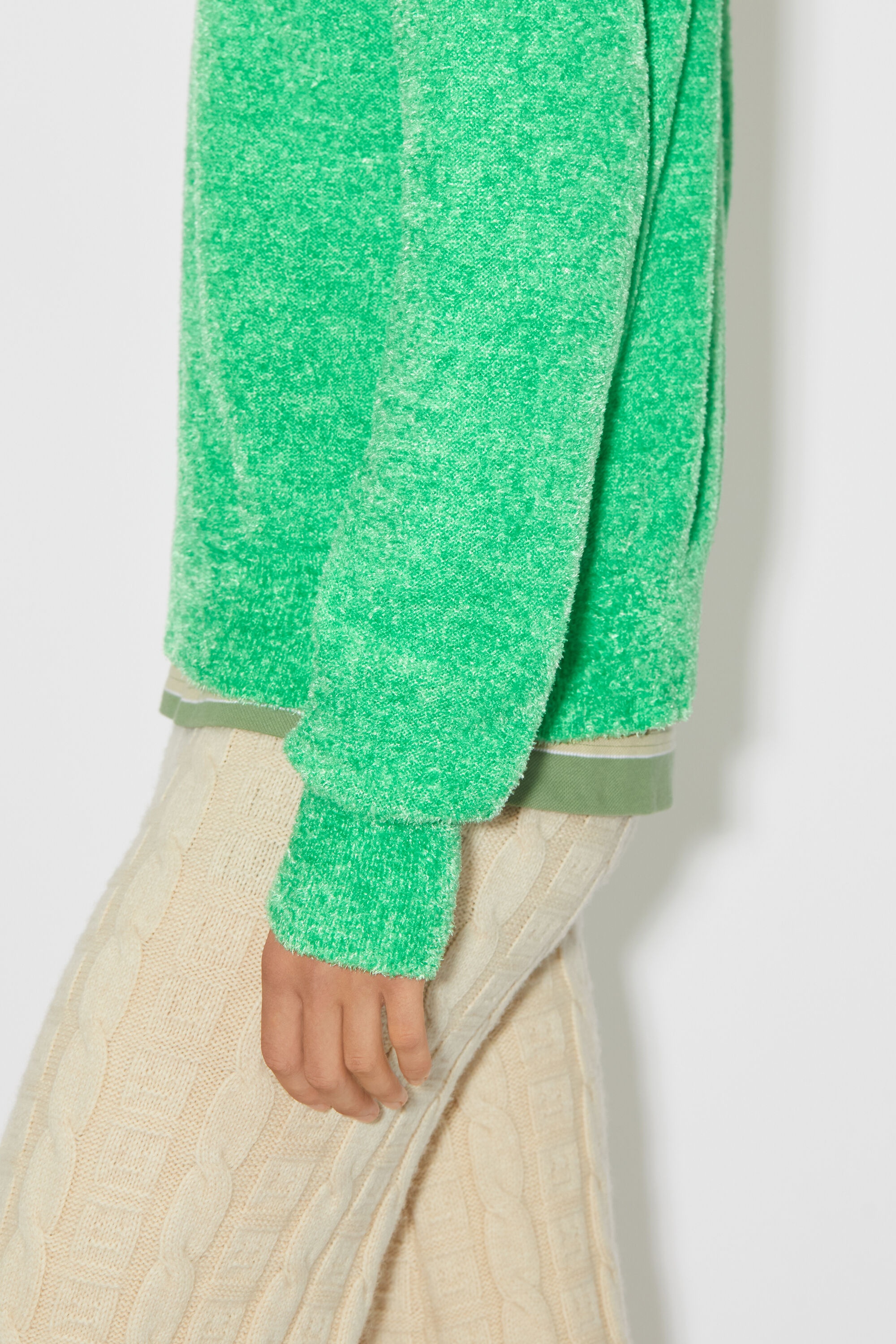 Crew neck knit jumper - Bright Green - 5