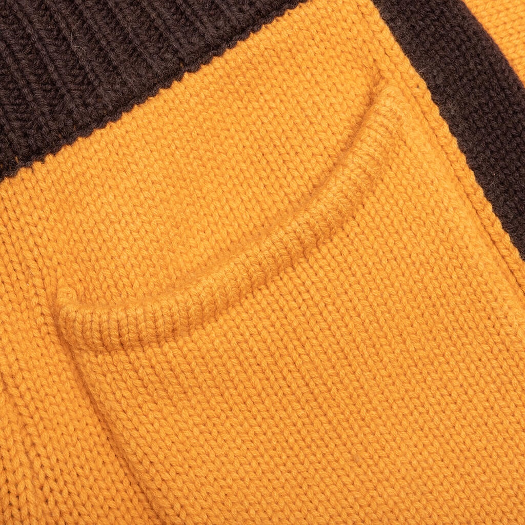 KNIT TRACK PANT - YELLOW/BLACK - 5