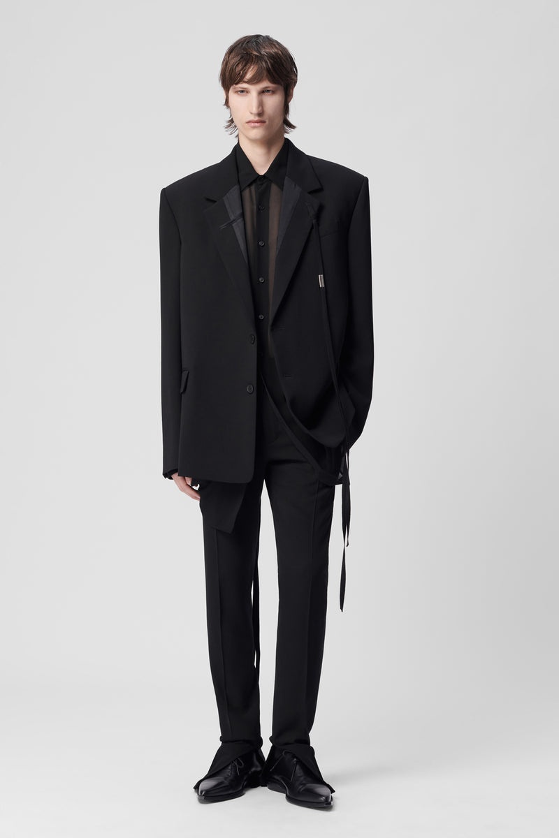 Delis Skinny Fit Trousers With Slit - 4