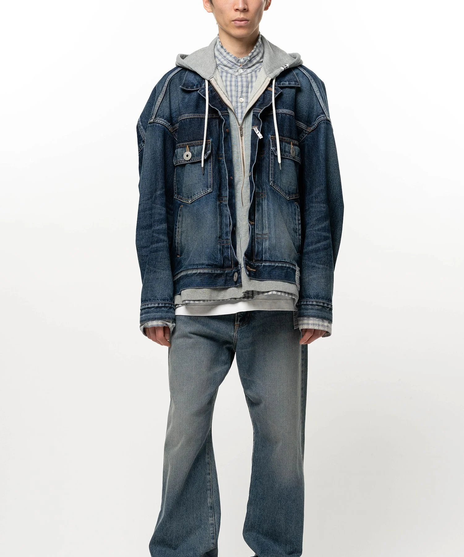 Triple Layered Denim Jacket - 1