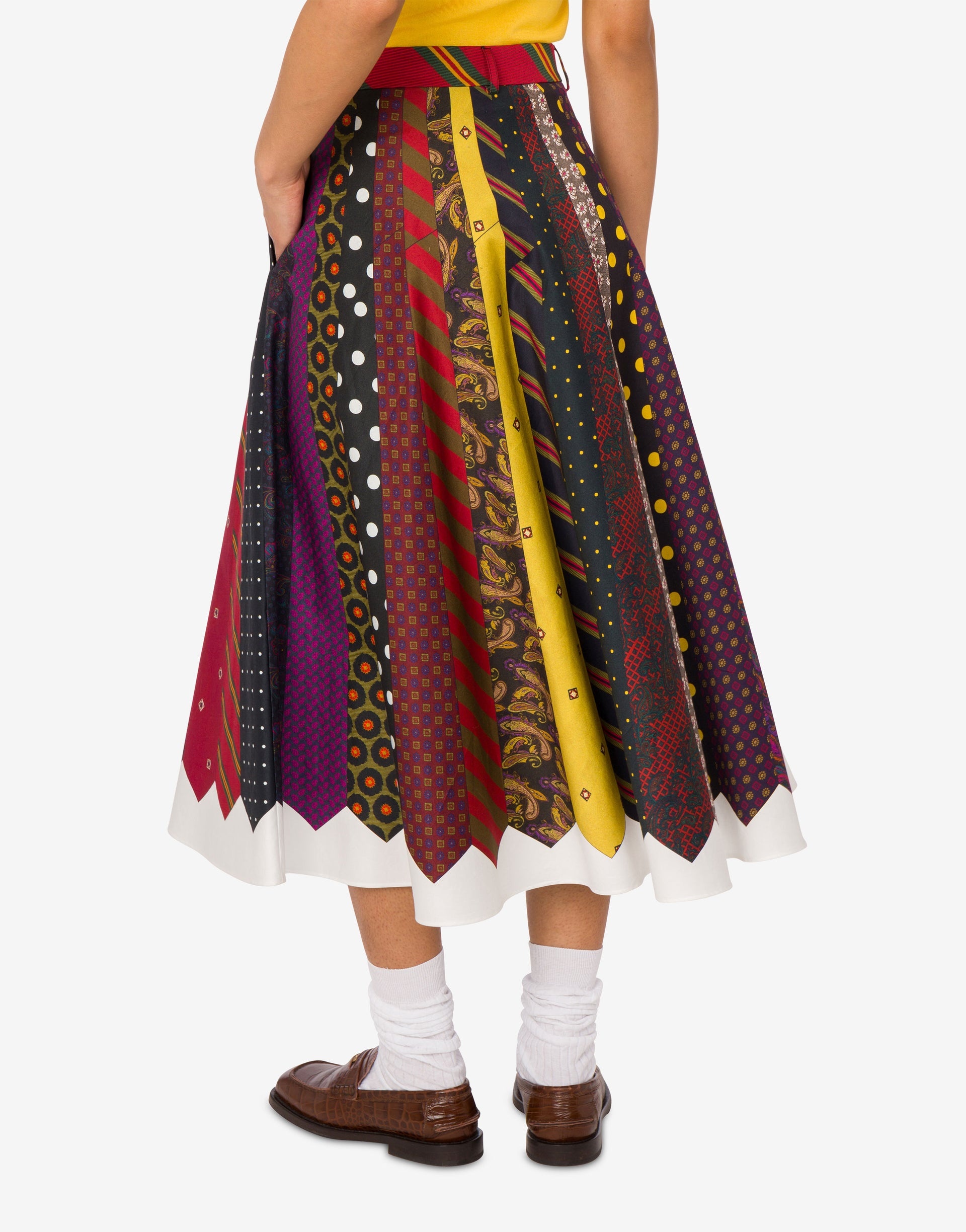 COTTON GABARDINE SKIRT ARCHIVE - 3