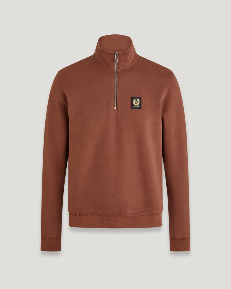 BELSTAFF QUARTER ZIP SWEATSHIRT 1