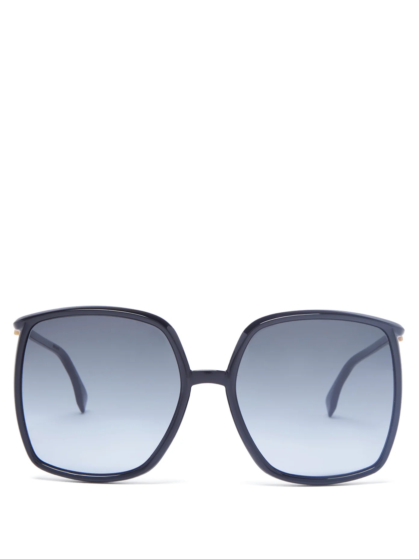 Oversized square acetate sunglasses - 1