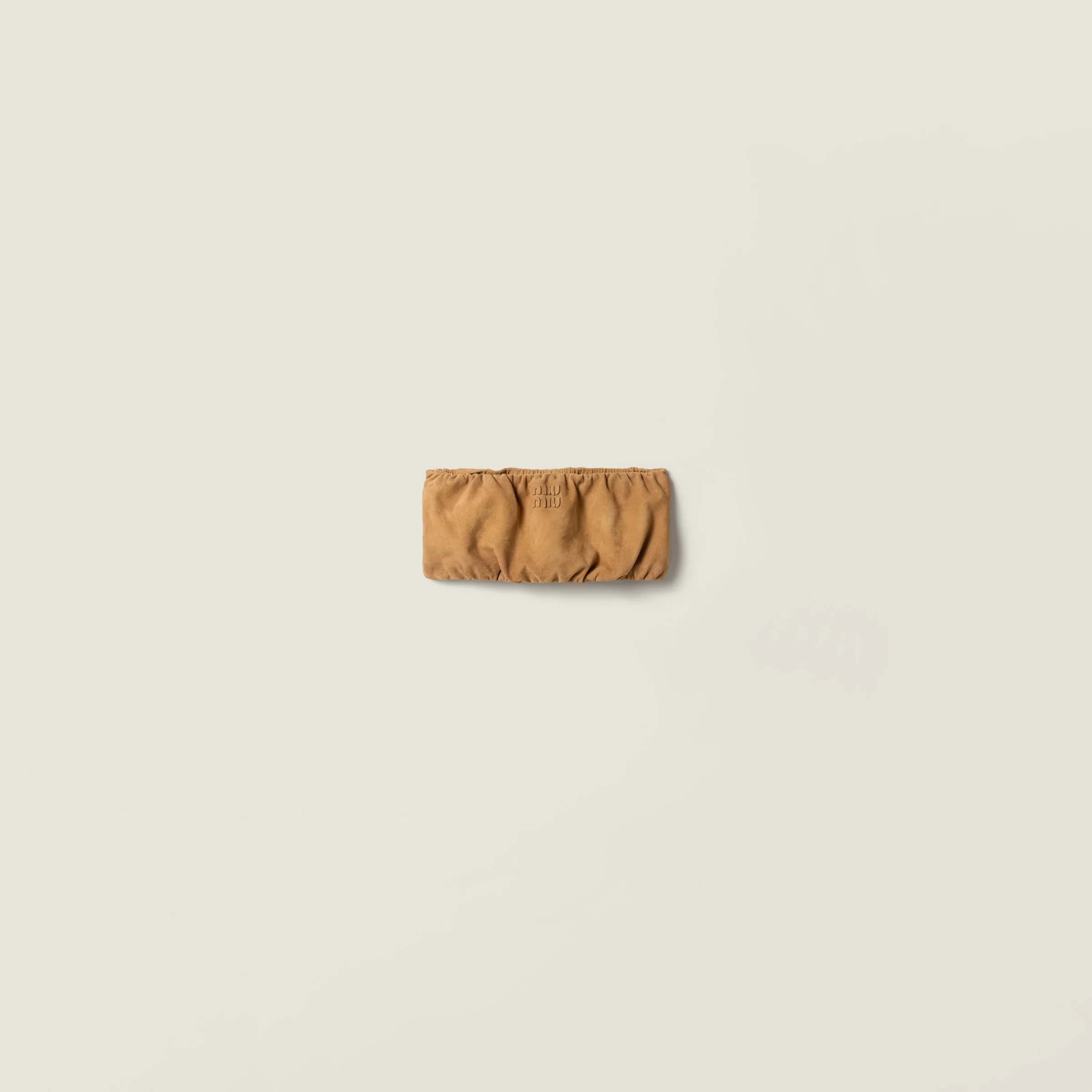 Waxed suede bandeau top - 1