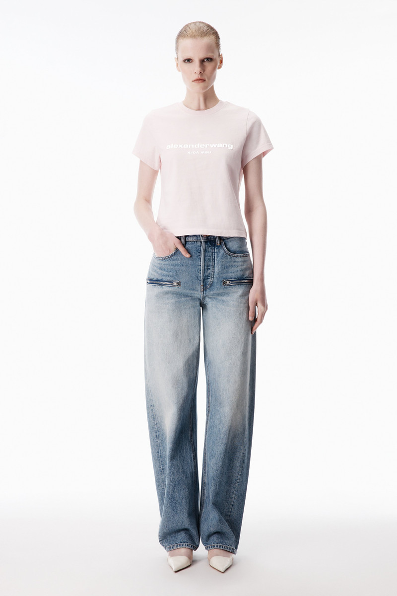 Alexander Wang Puff Logo Shrunken Tee outlook