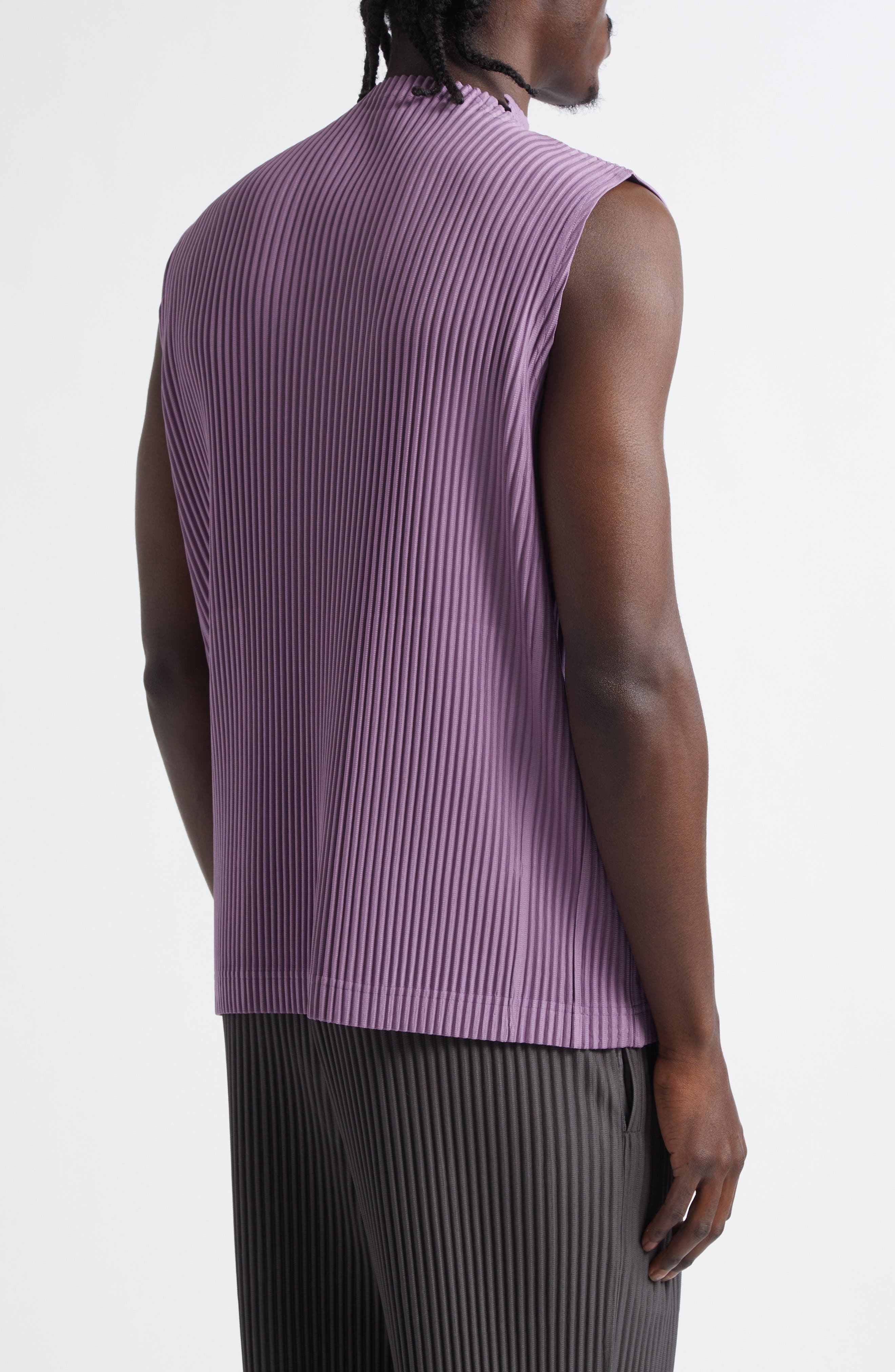 Homme Plissé Issey Miyake Monthly Colors April Pleated Top in Viola Purple at Nordstrom - 2