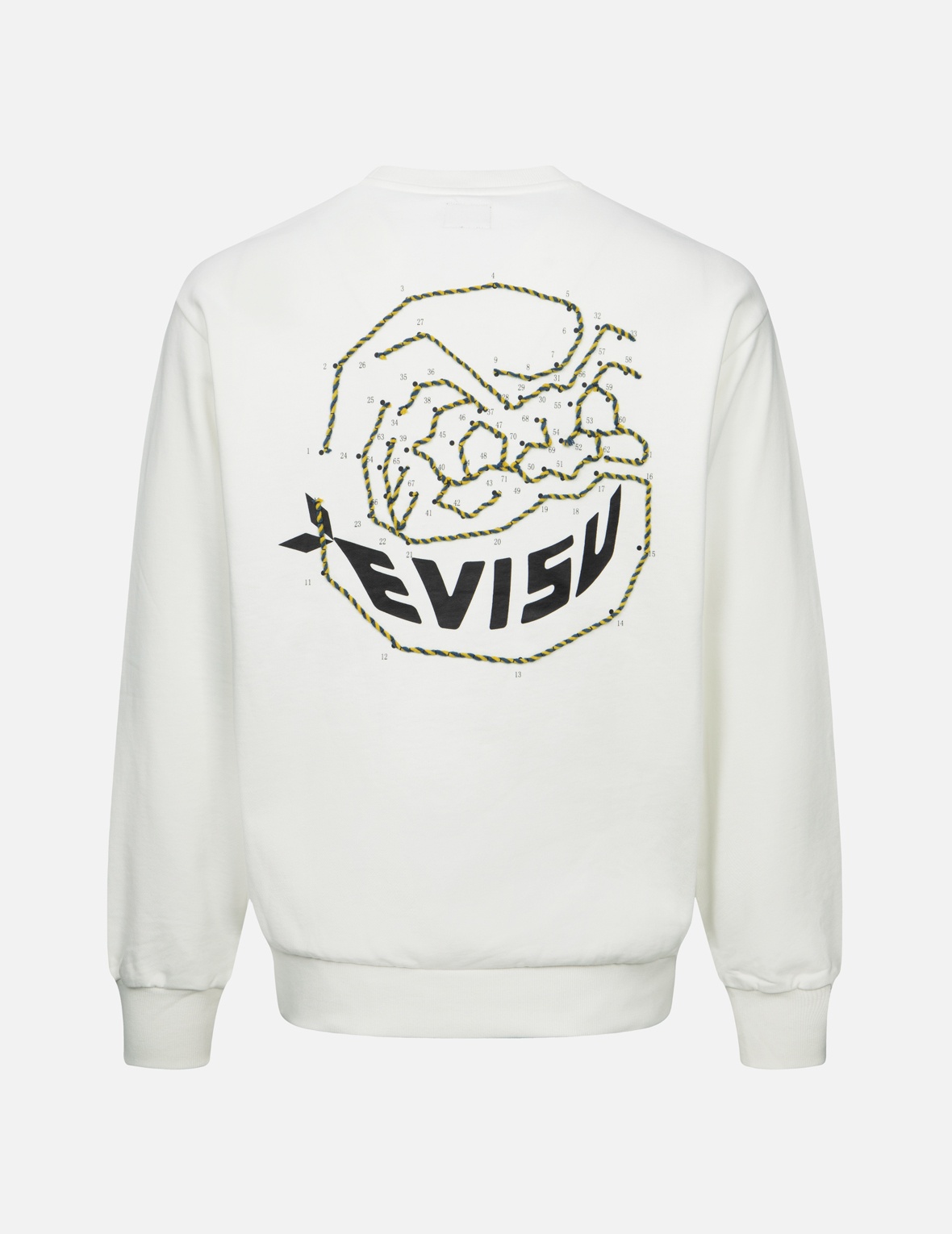 DOT-TO-DOT DARUMA AND LOGO PRINT RELAX FIT SWEATSHIRT - 2