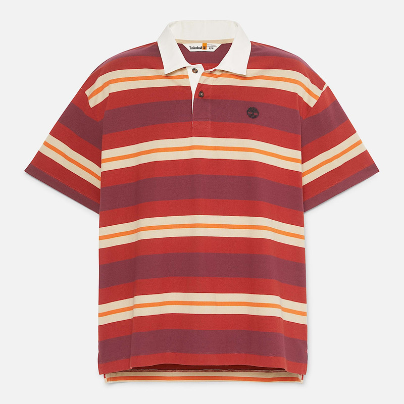 Men's Short-Sleeve Striped Rugby Polo 1