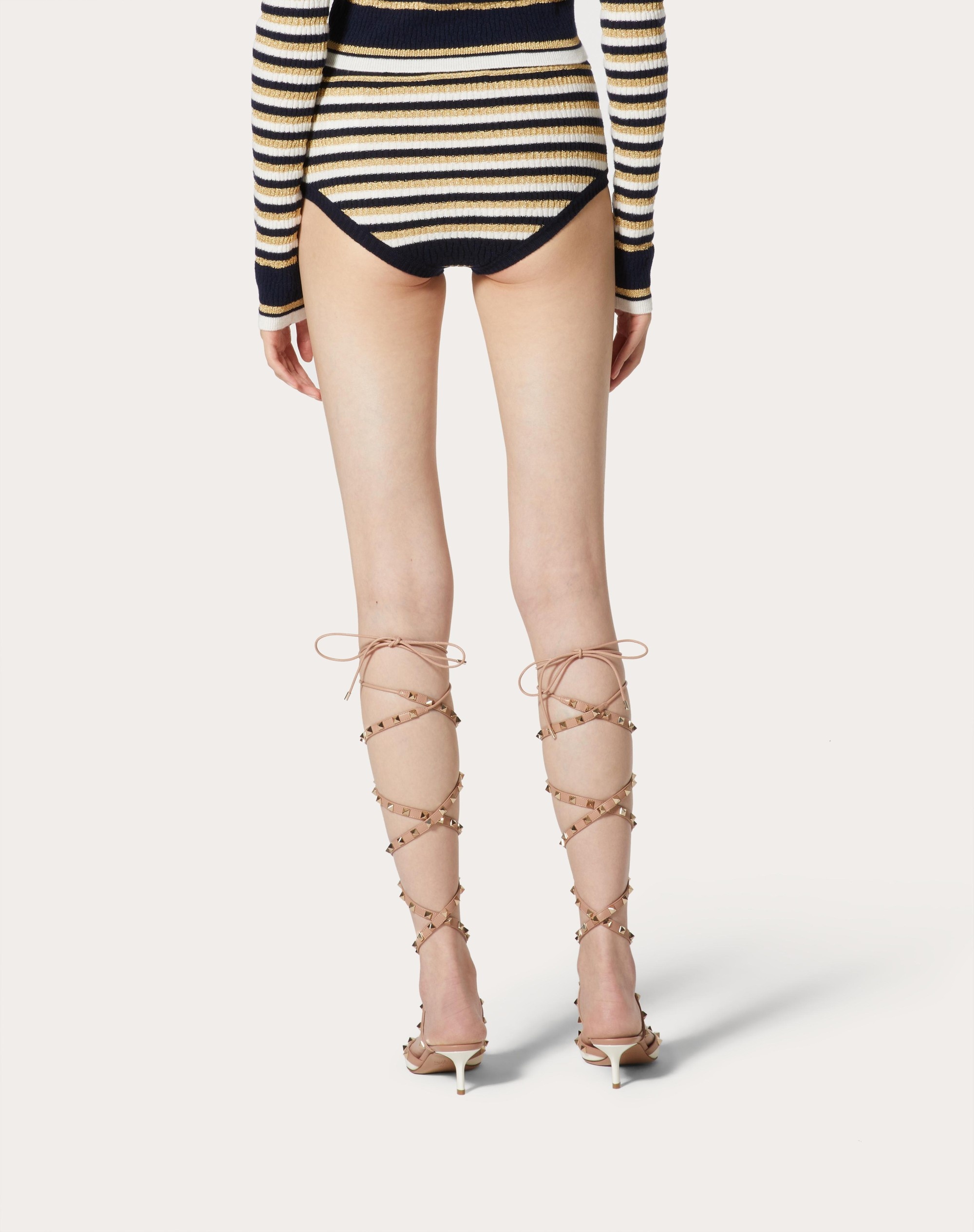 WOOL AND LUREX SHORTS - 4