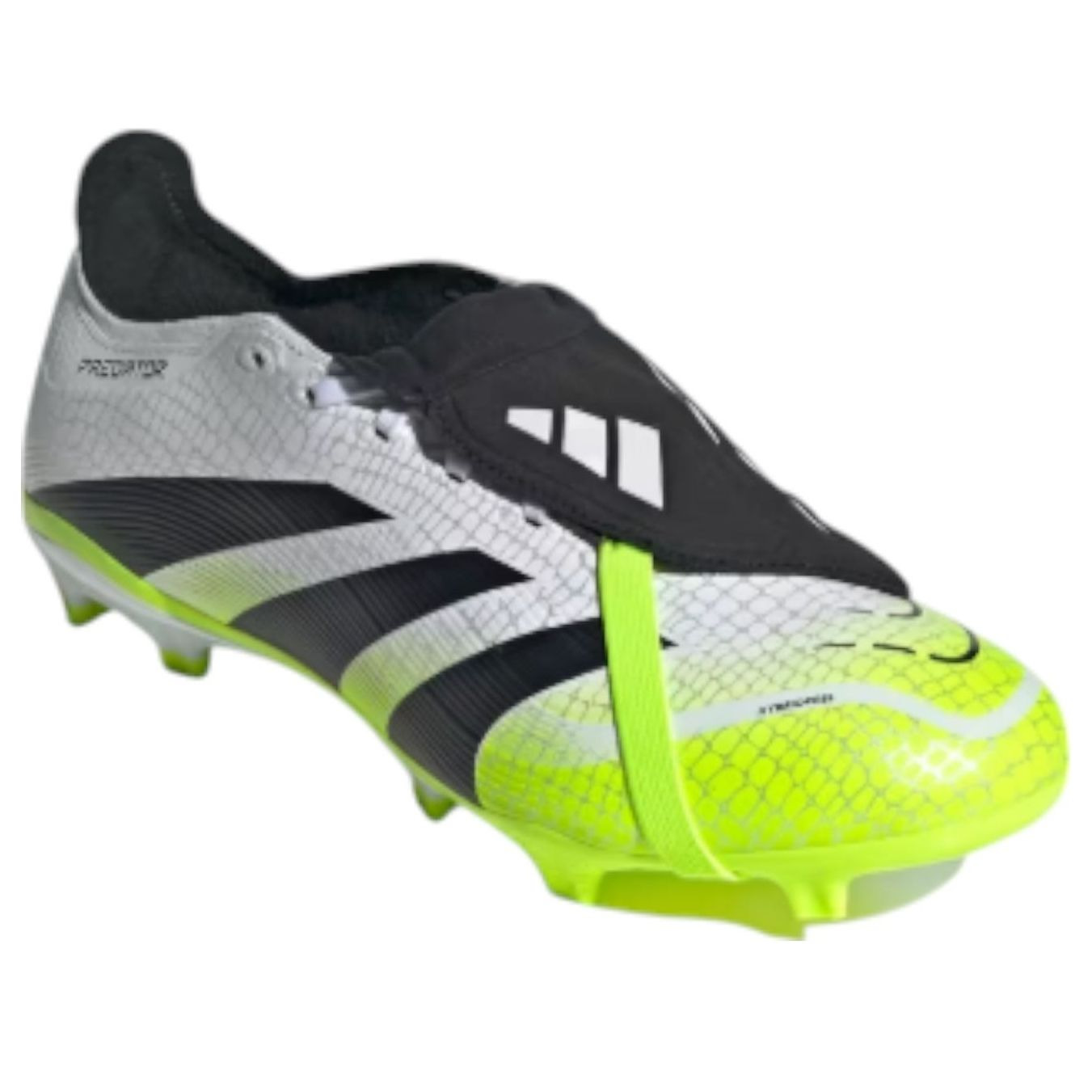adidas Predator League Fold Over Tongue FG 'Cloud White Black Lucid Lemon' JI1111 - 3