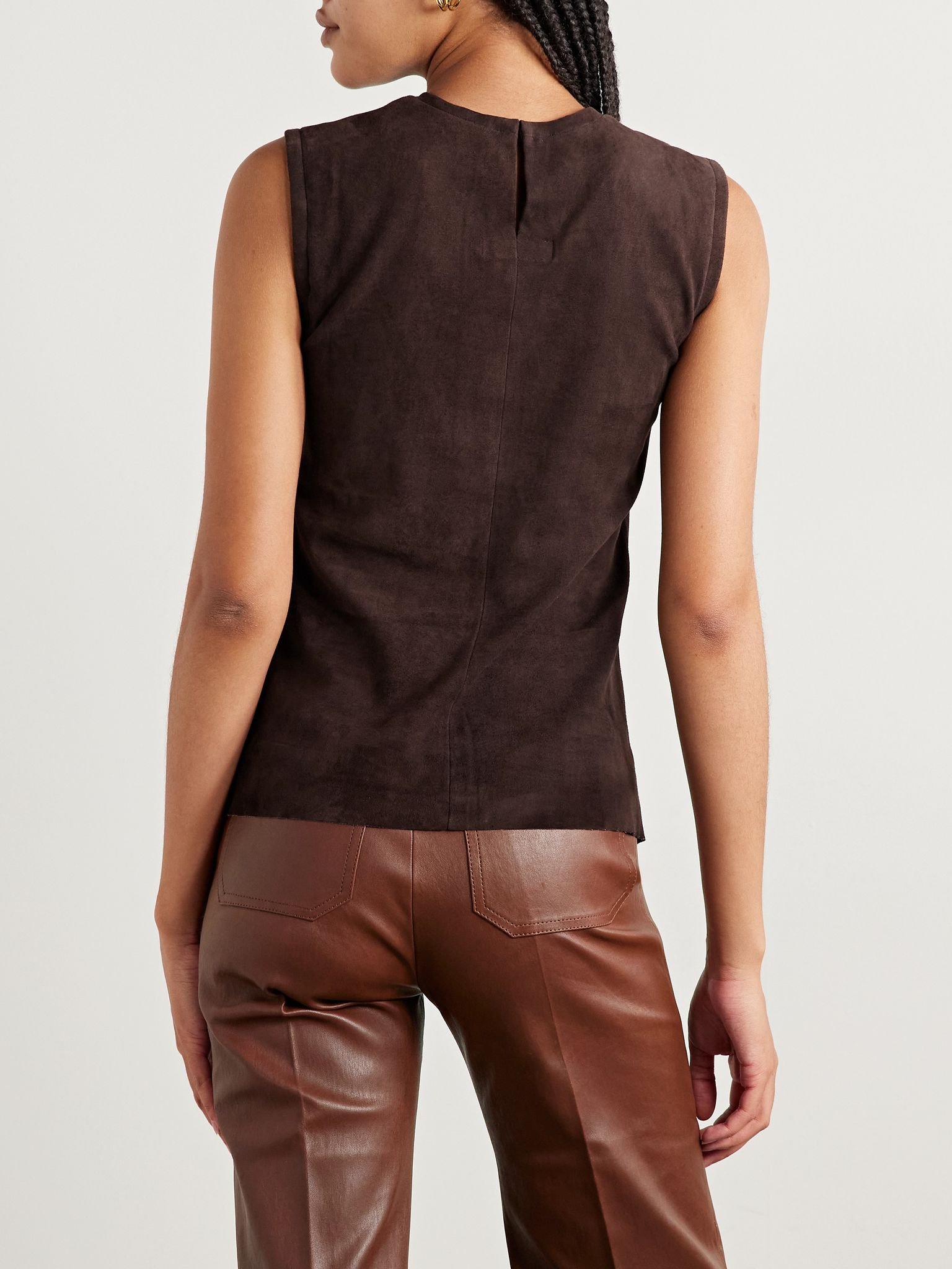 Miuccia suede tank Brown - 3