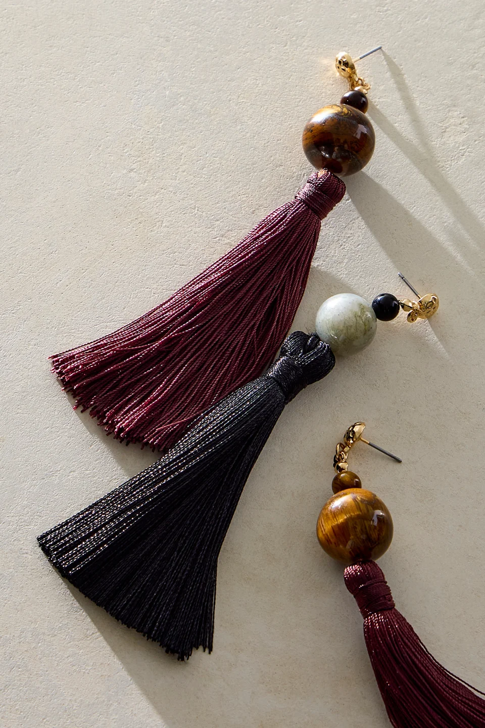 Pip Semiprecious Tassel Earrings - 1