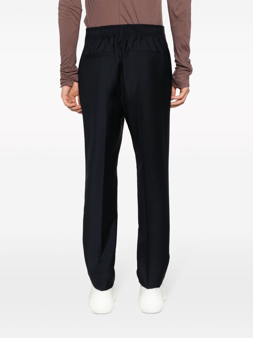 straight-cut tailored trousers - 4