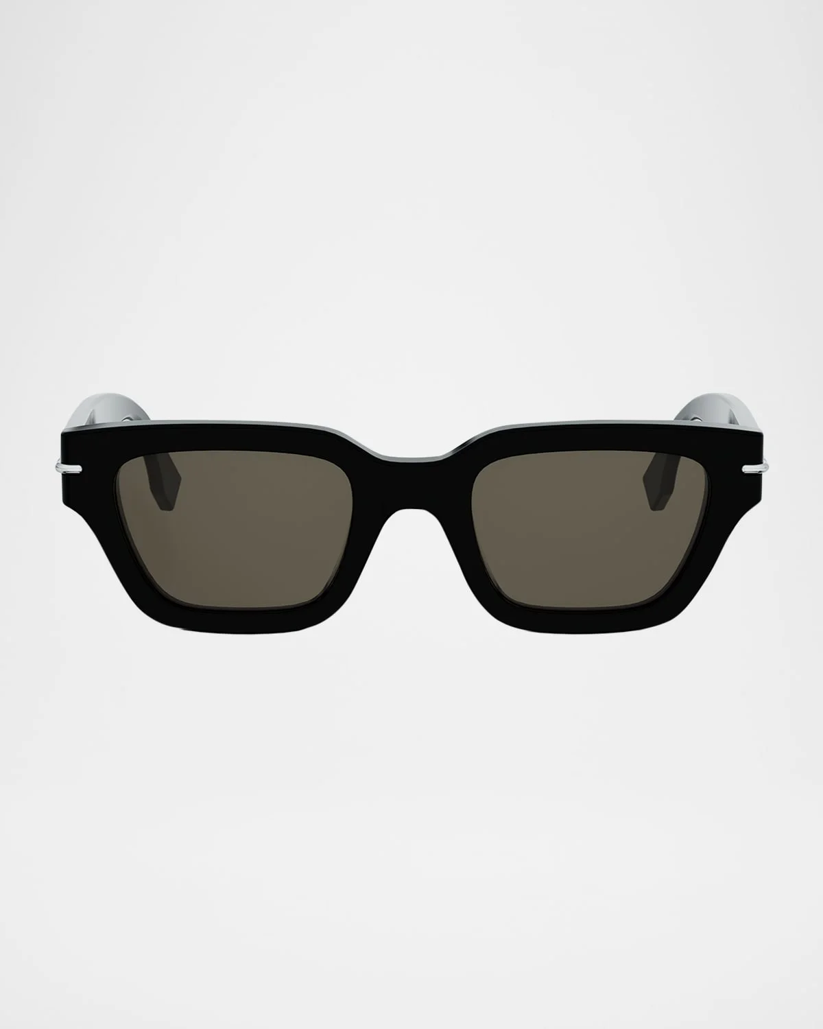 Men's Selleria Acetate Three-Stitch Rectangle Sunglasses - 1