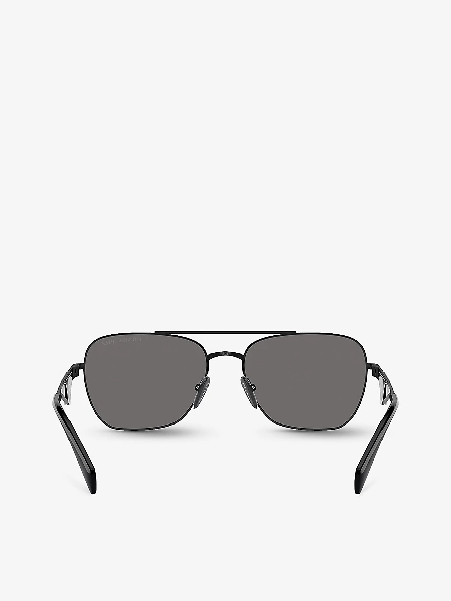 Black Triangle Logo Sunglasses - 5