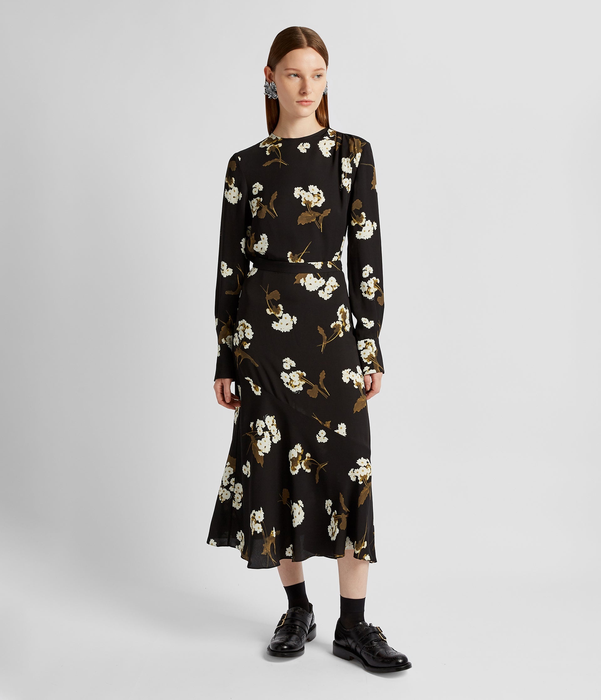 A-LINE MIDI SKIRT - 4