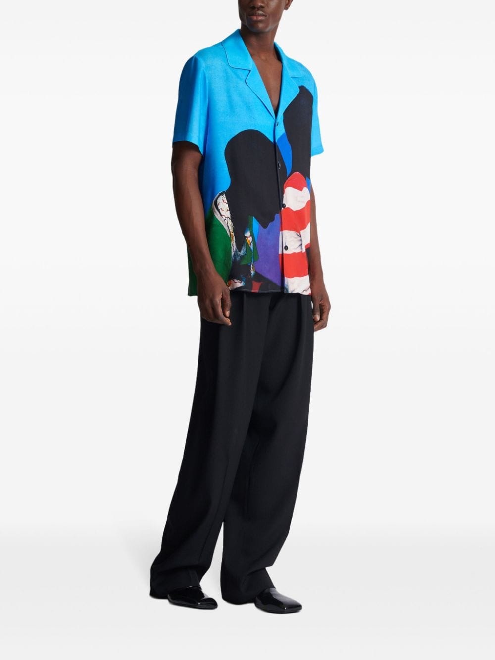 Prince Gyasi-print twill pyjama shirt - 3