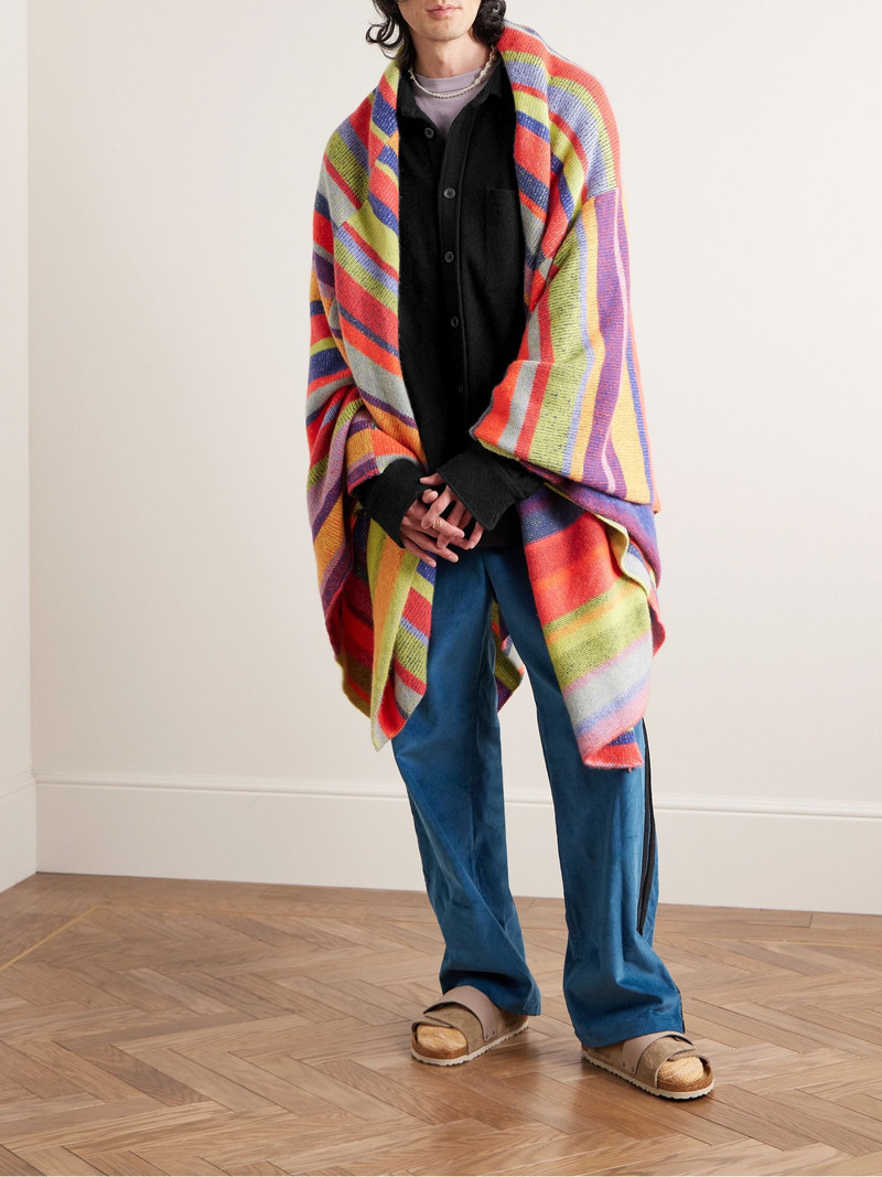 The Elder Statesman Cashmere Overshirt Black outlook