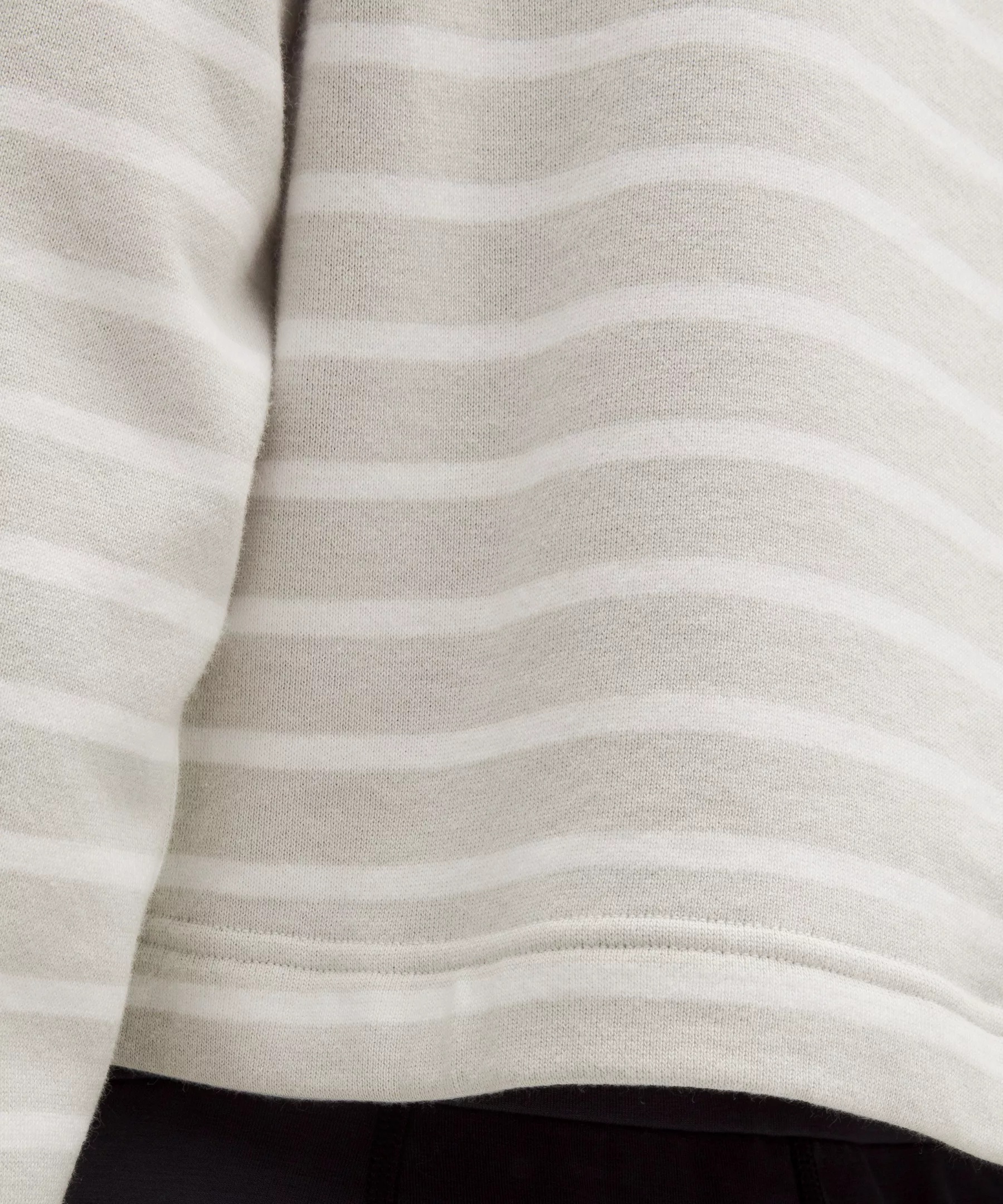 Cotton French Terry Cropped Half Zip - 5