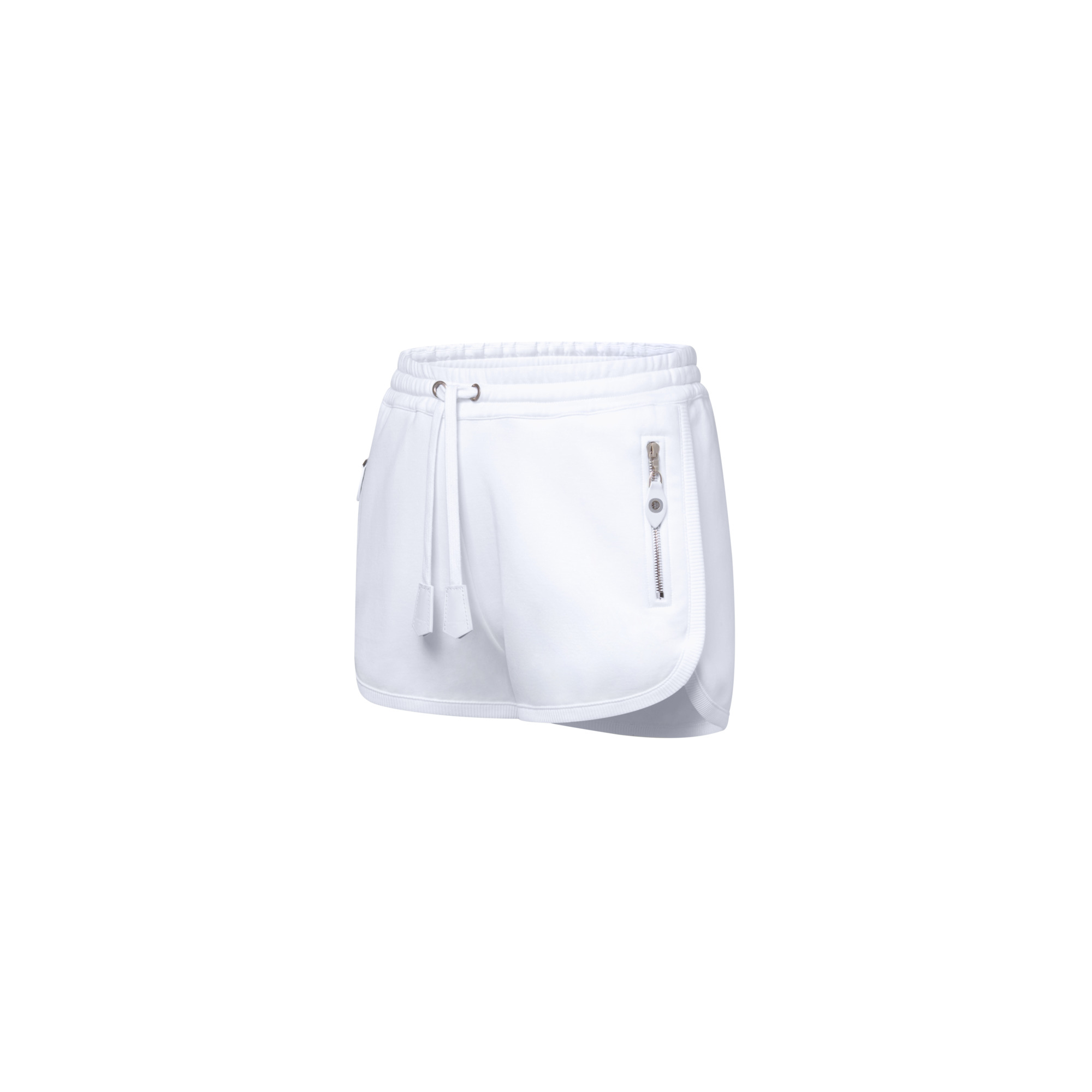 Leather Accent Jogging Shorts - 2