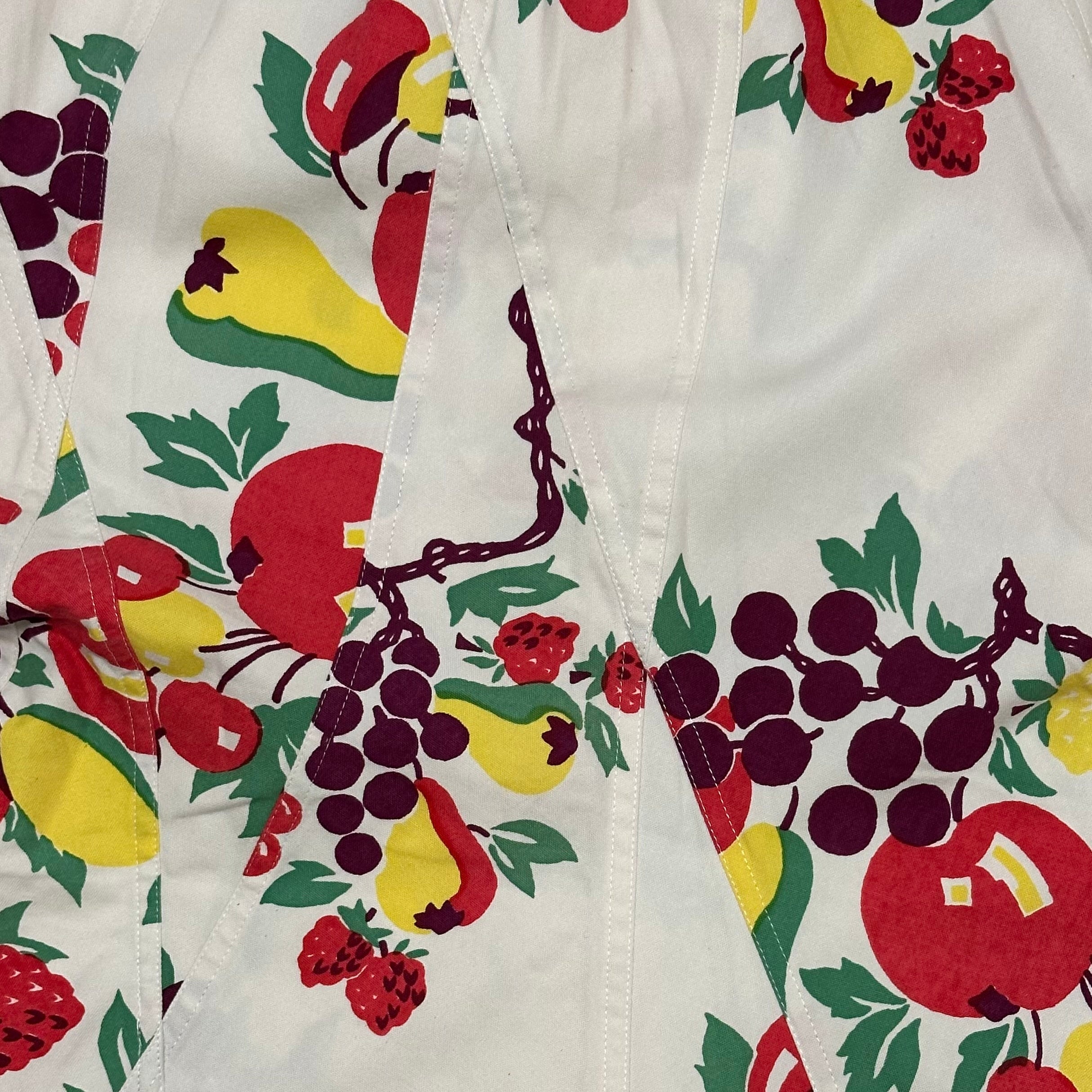 JUNYA WATANABE Spring Summer 2003 Fruit Print Maxi Skirt - 4